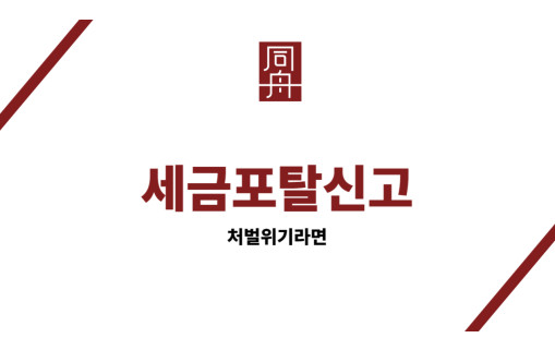 세금포탈신고