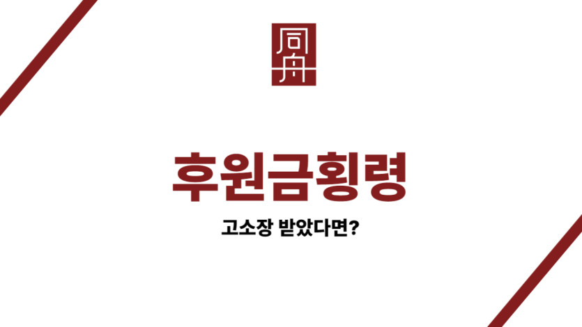 후원금횡령