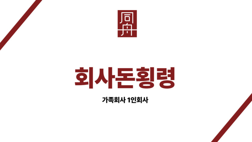 회사돈횡령