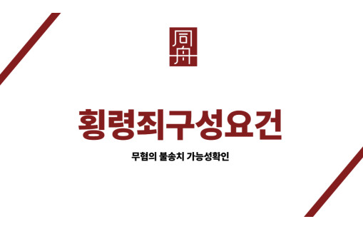 횡령죄구성요건