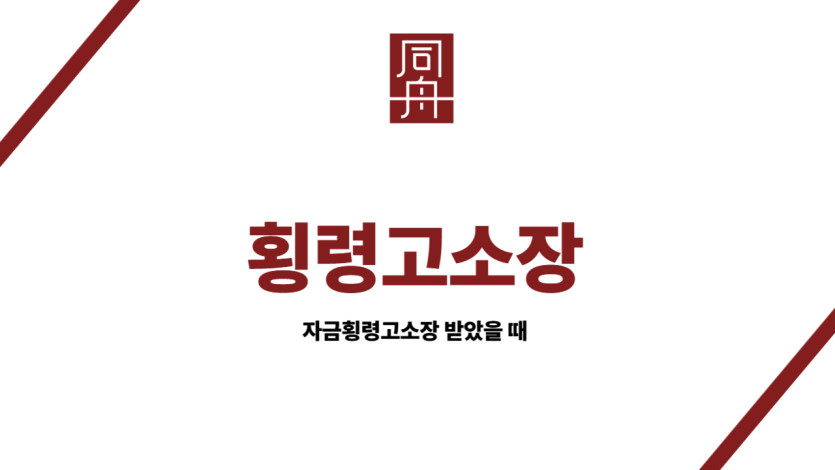 횡령고소장