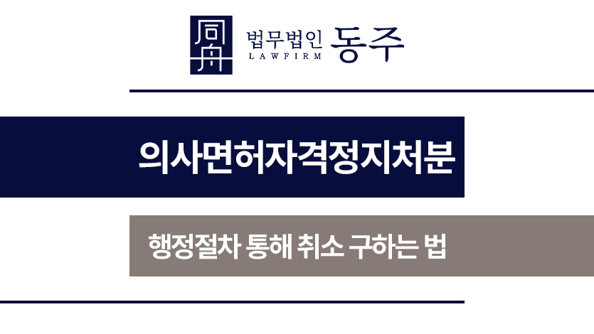 의사면허자격정지처분